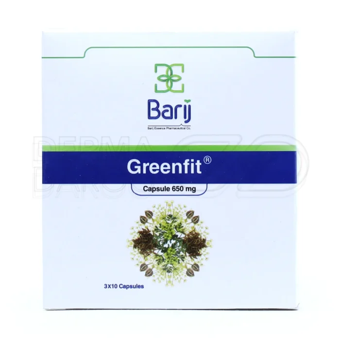 کپسول باریج گرین فیت، با لاک مغسول و زیره، گیاهی، کاهش وزن، بهبود کبد چرب، چربی‌سوز قوی.
