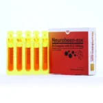 بسته ویال خوراکی نوروبین BSK حاوی ویتامین‌های گروه B، بیوتین و ال‌-کارنیتین برای افزایش انرژی، چربی‌سوزی و رفع خستگی