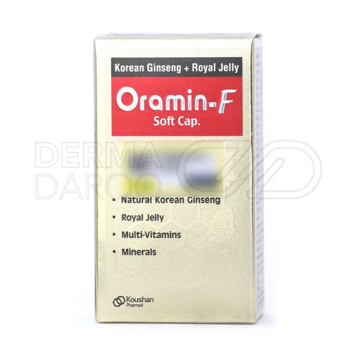 کپسول اورامین اف کوشان فارمد، حاوی جینسینگ و رویال ژلی، تقویت کننده انرژی، سیستم ایمنی و بهبود عملکرد ذهنی و جسمی