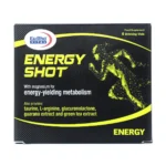 انرژی شات یوروویتال، با ۱۶۰ میلی‌گرم منیزیم و ال-تیروزین، رفع گرفتگی عضلانی، افزایش تمرکز، مناسب مصرف خوراکی.