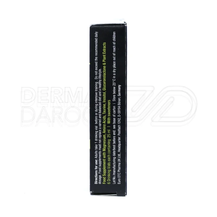 انرژی شات یوروویتال، با گوارانا و سیترولین، تقویت تمرکز و انرژی، طعم کولا، کمک به ریکاوری عضلانی.