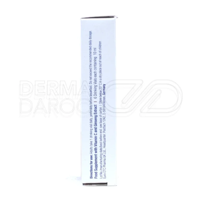 مکمل جینسینگ شات یوروویتال، تقویت سیستم ایمنی، افزایش انرژی و بهبود عملکرد ذهنی.