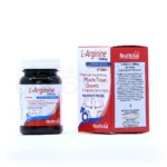 بسته‌بندی قرص ال آرژنین 1000 میلی گرم هلث اید همراه با بلیستر محصول؛ مکمل تقویتی برای افزایش انرژی، بهبود عملکرد ورزشی، تقویت سیستم ایمنی و قوای جنسی