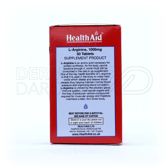 تصویر قرص سفید ال آرژنین هلث اید؛ مؤثر در تقویت قوای جنسی و عضله‌سازی