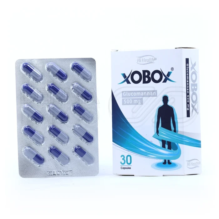 بسته‌بندی کپسول زوبوکس های هلث، مکمل گیاهی کاهش اشتها و کنترل وزن حاوی فیبر طبیعی گلوکومانان