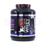 پودر وی پروتئین آی اس اس در قوطی پلاستیکی، ترکیبی از وی کنسانتره و سفیده تخم مرغ، مکمل عضله سازی