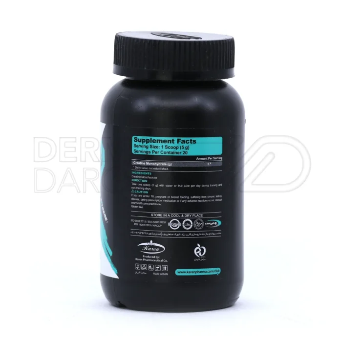 پودر کراتین کارن، 5 گرم مونوهیدرات، افزایش قدرت عضلانی و بهبود عملکرد در ورزش‌های سرعتی