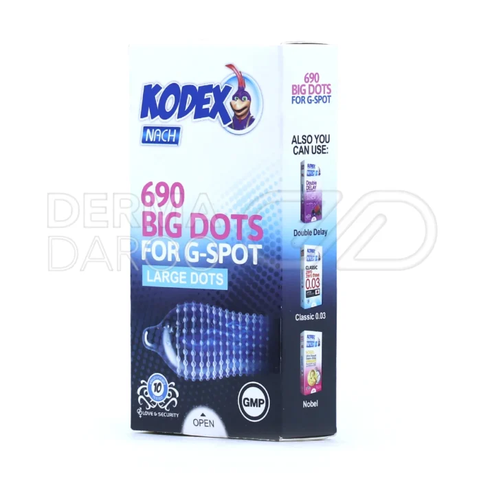 کاندوم بیگ داتس کدکس، خاردار درشت، تحریک G-Spot و افزایش لذت زوجین.