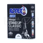 کاندوم استند آپ، پهنای ۵۲ میلی‌متر، چرب و مناسب مقاربت دردناک.