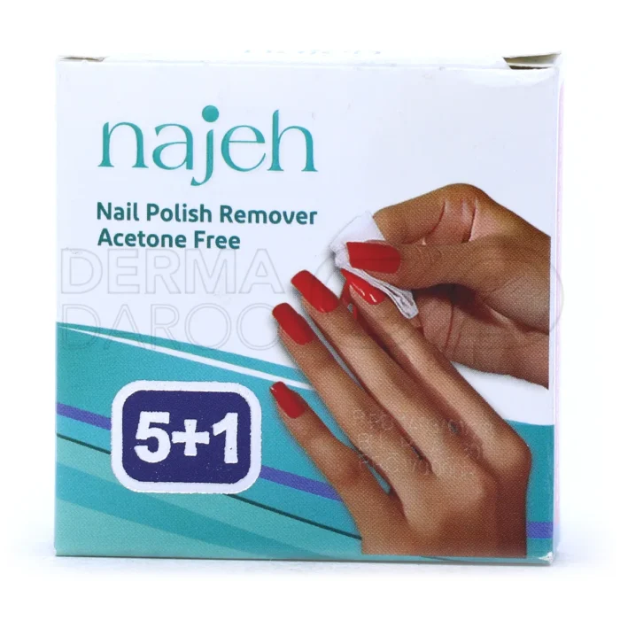 لاک پاک کن ناژه با استاندارد S.P، حاوی ویتامین‌های E و B5، پاکسازی سریع بدون خشکی و مناسب ناخن‌های حساس