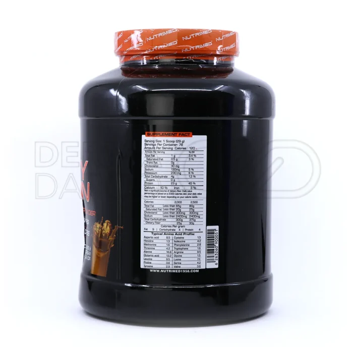 پودر پروتئین وی نوتریمد با ۲۴ گرم پروتئین در هر سروینگ، بدون شکر، تقویت عضله و افزایش انرژی برای ورزشکاران حرفه‌ای