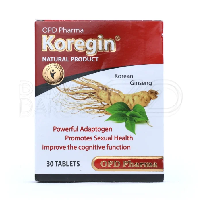 قرص جینسینگ کورجین کمک به افزایش توان فیزیکی، تمرکز ذهنی و سازگاری با اضطراب