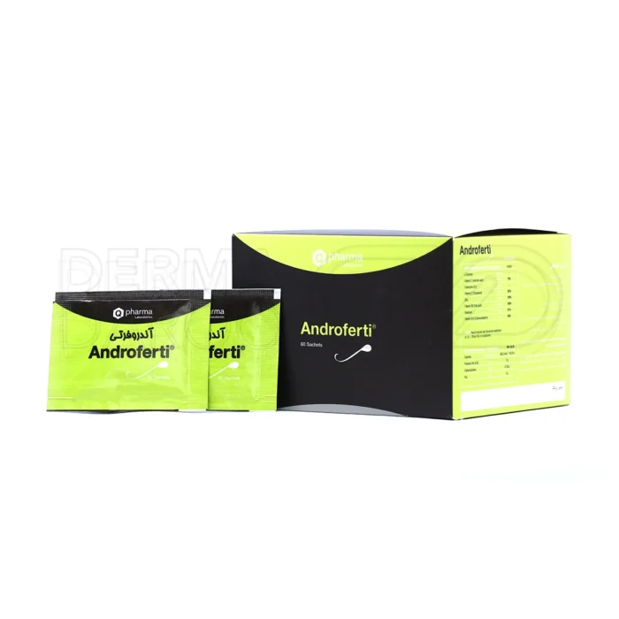 q-pharma-androferti-60-sachets (1) بستهبندی ساشه آندروفرتی مکمل تقویت باروری مردان، حاوی الکارنیتین، ویتامینها و مواد معدنی مؤثر در افزایش کیفیت و تعداد اسپرم