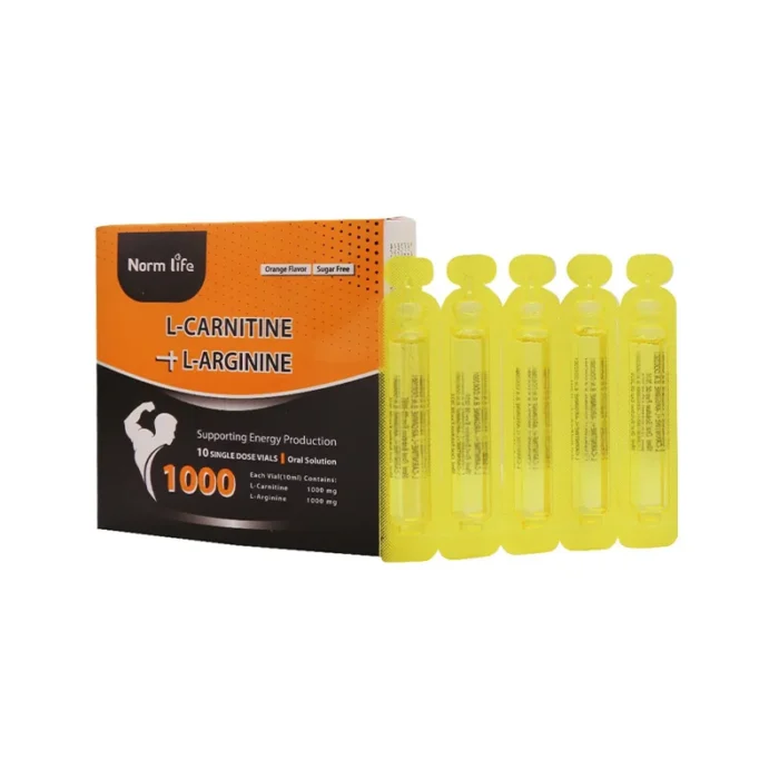ویال ال کارنیتین و ال آرژنین نورم لایف 10 عددی