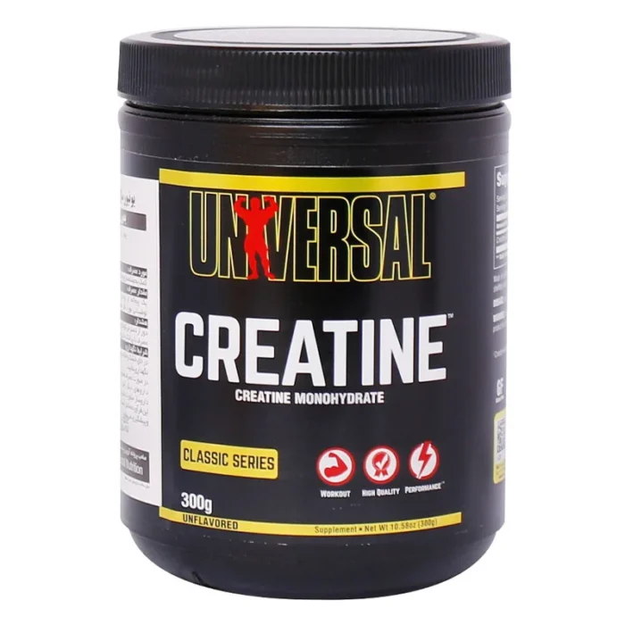 پودر کراتین مونوهیدرات یونیورسال ۳۰۰ گرم پودر کراتین مونوهیدرات یونیورسال ۳۰۰ گرم