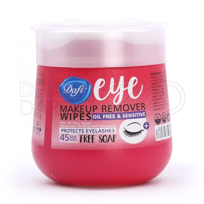 دستمال مرطوب پاک کننده آرایش دور چشم دافی 45 عددی
