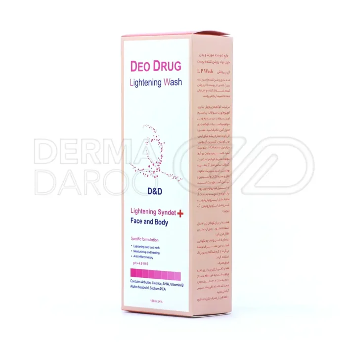 مایع شوینده روشن کننده پوست صورت و بدن دئودراگ 150 میلی لیتر