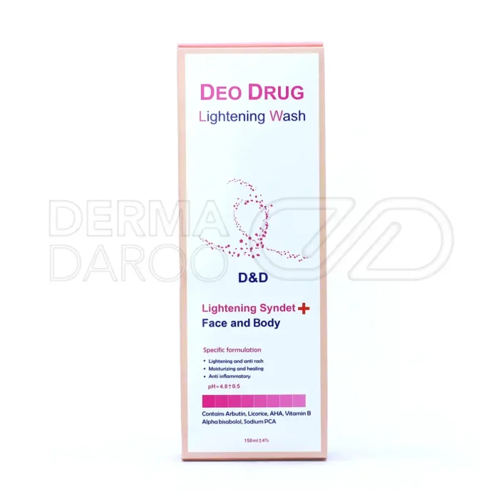 مایع شوینده روشن کننده پوست صورت و بدن دئودراگ 150 میلی لیتر