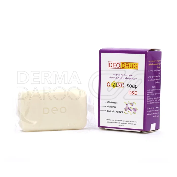 deodrug-anti-fungal-ozinc-soap (1) صابون اکتوزینک دئودراگ 90 گرم