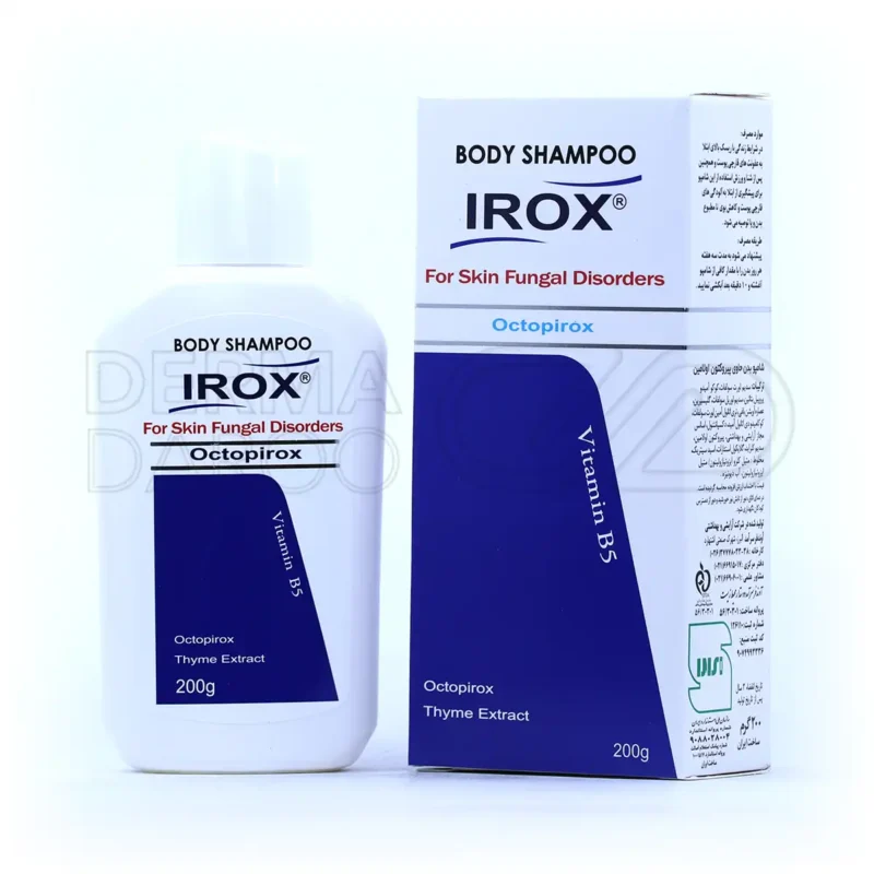 شامپو بدن ضد قارچ اکتو پیروکس 1 درصد ایروکس 200 میلی لیتر