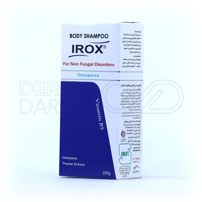 شامپو بدن ضد قارچ اکتو پیروکس 1 درصد ایروکس 200 میلی لیتر