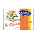 صابون بابونه کاپوس بدون مواد مضر، التهاب پوست را کاهش داده و با سوربیتول پوست را آبرسانی می‌کند