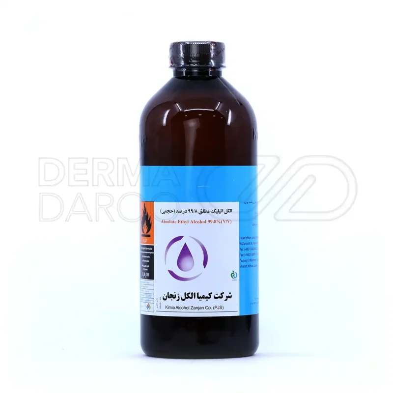 الکل اتیلیک طبی 99.8 درصد کیمیا الکل زنجان ۱۰۰۰ میلی لیتر
