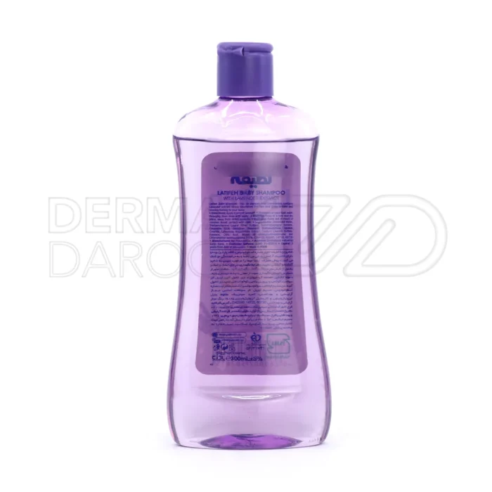 شامپو بچه لطیفه اسطوخودوس با فرمول ملایم، بدون سوزش چشم، رطوبت رسان و تقویت کننده درخشندگی موهای کودک