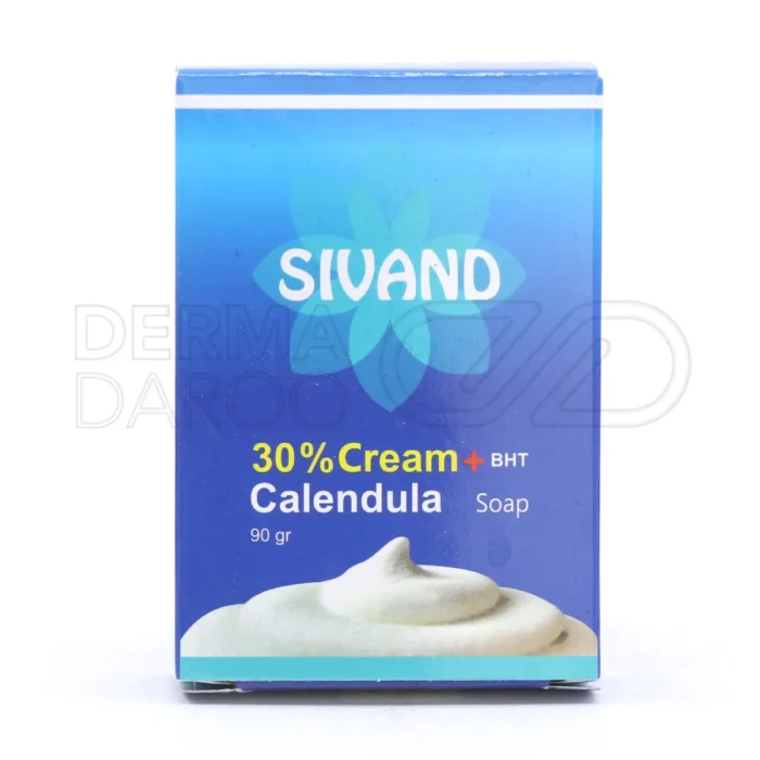 صابون کرم دار ۳۰ درصد سیوند با فرمولاسیون غنی، ضد التهاب و مرطوب کننده، مناسب پوست خشک و جلوگیری از کشیدگی