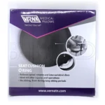 بسته بندی بالش طبی ارینگ ورنا با طراحی شیک و جعبه محافظ، ساخته شده از فوم نرم، مناسب برای نشستن طولانی و کاهش فشار ستون فقرات