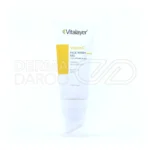 ژل شستشوی صورت ویتالیر، بسته‌بندی مقاوم، پاک‌کننده ملایم، آبرسان و شفاف‌کننده پوست حساس بدون صابون.