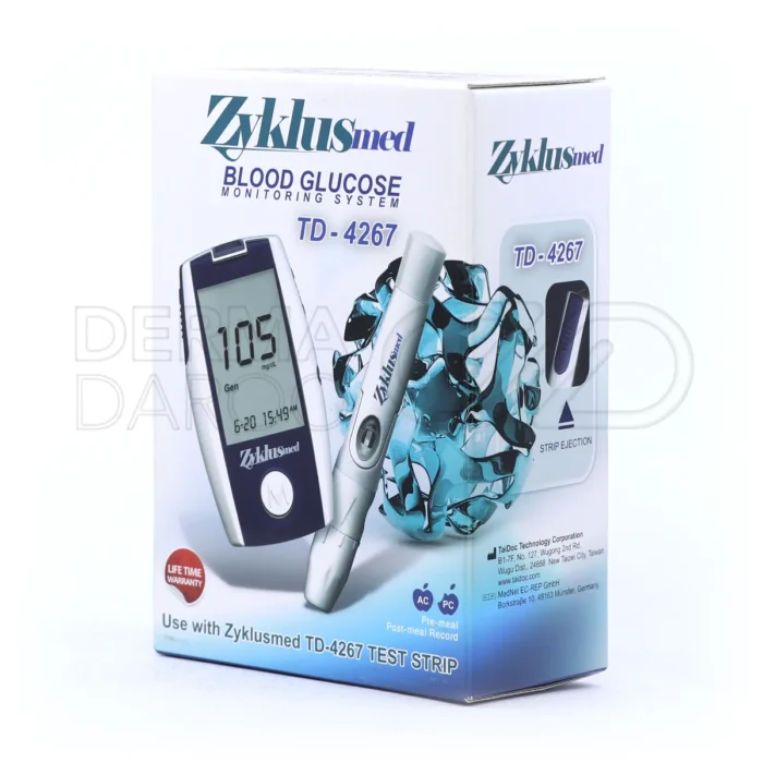 دستگاه تست قند خون زیکلاس مد TD-4267 با دقت بالا در 5 ثانیه، بدون نیاز به کد و اندازه گیری مقدار کم خون برای راحتی کاربران دیابتی