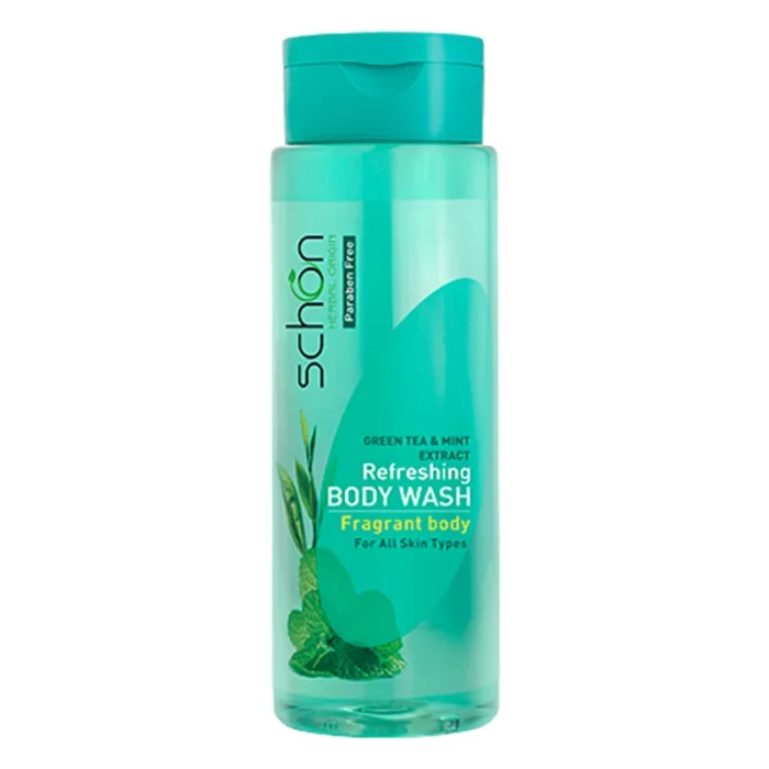 شامپو بدن چای سبز و نعنا شون مناسب انواع پوست ۴۲۰ میلی لیتر