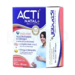 مکمل اکتی ناتال پلاس، حاوی ویتامین C و D۳، کاهش کلسترول و التهاب.