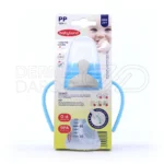 شیشه شیر بیبی لند کد ۲۴۹، مناسب ۰-۶ ماه، فاقد BPA، ضد کولیک، سری سیلیکونی، با دسته و درپوش