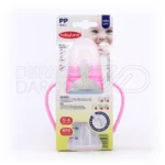 شیشه شیر آنتی‌کولیک بیبی لند، با دو دسته و سری سیلیکونی، فاقد BPA، ضد نفخ، مناسب برای تغذیه نوزادان تازه‌متولد.