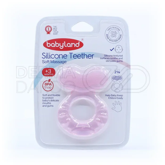 baby-land-silicone-teether-214-00 دندان گیر کودک بی بی لند کد 214