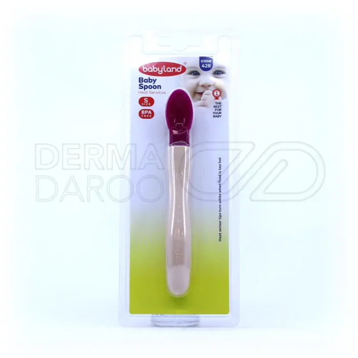 قاشق سیلیکونی حرارتی بیبی لند