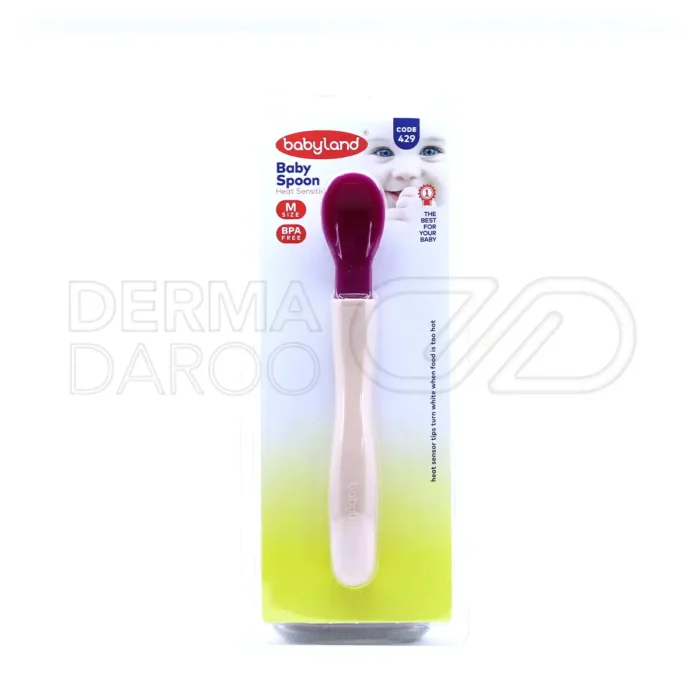 قاشق سیلیکونی حرارتی بیبی لند