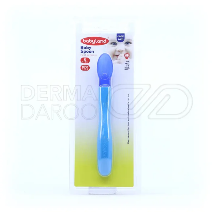 قاشق سیلیکونی حرارتی بیبی لند