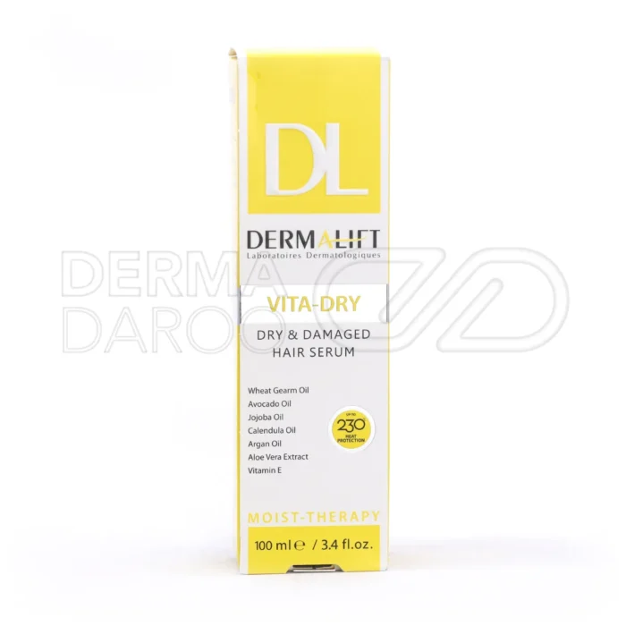 سرم ترمیم‌کننده درمالیفت با اسکوالن و روغن کالاندولا، موها را آبرسانی کرده و لطافت و درخشندگی را به آن بازمی‌گرداند