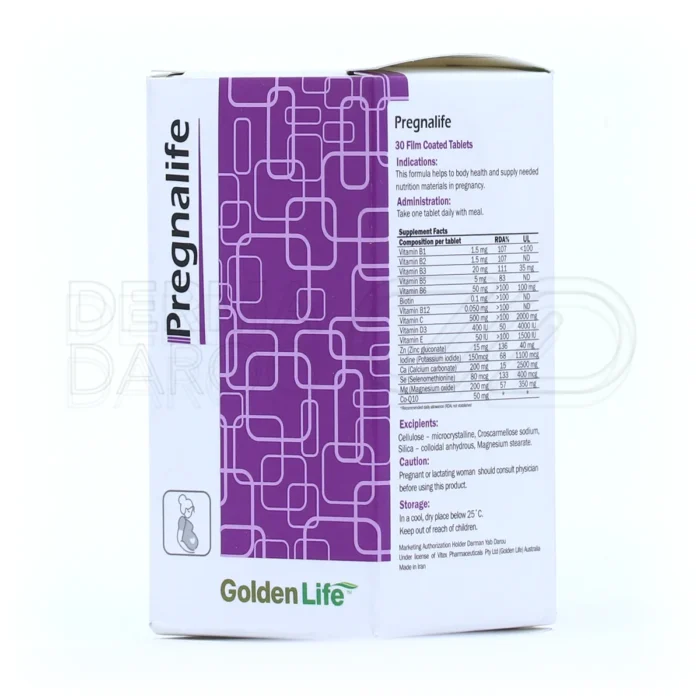 پرگنالایف گلدن لایف، با ویتامین D۳ و سلنیوم، تقویت مادر و جنین.