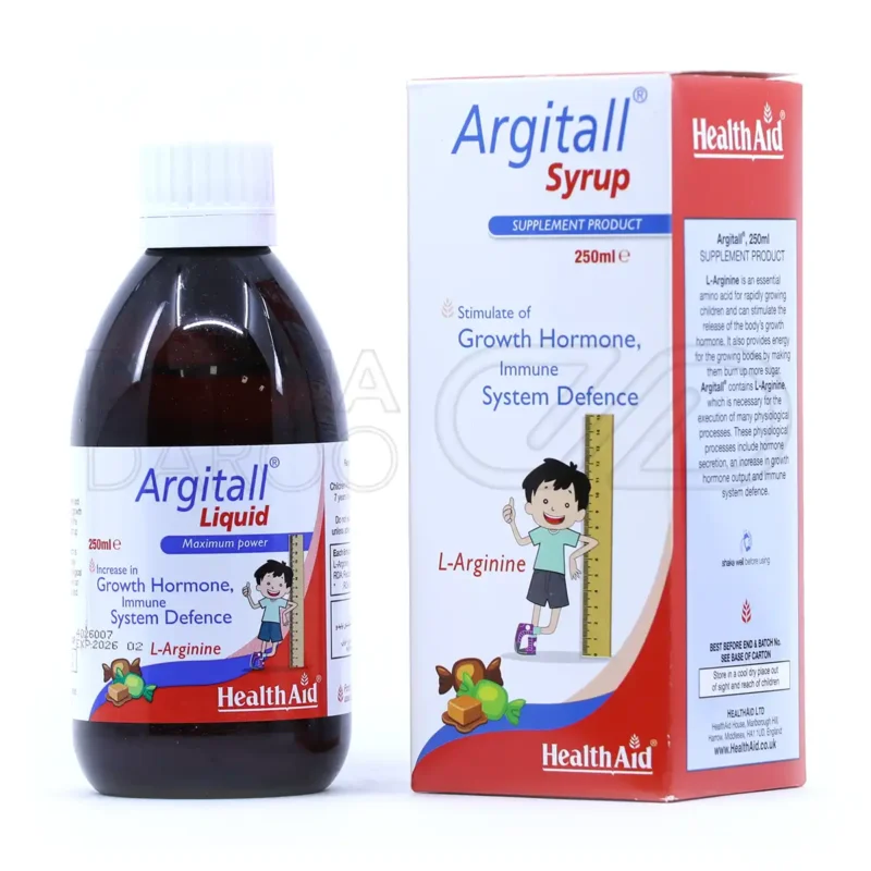 شربت آرژیتال هلث اید مکمل رشد کودک 250 میلی لیتر