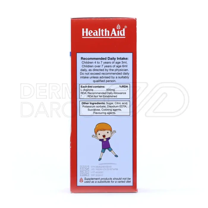 شربت آرژیتال هلث اید مکمل رشد کودک 250 میلی لیتر