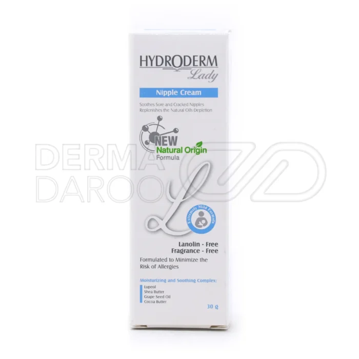 کرم شقاق سینه هیدرودرم بدون نگهدارنده، با روغن‌های گیاهی، شقاق و جراحات شیردهی را ترمیم و نرم می‌کند