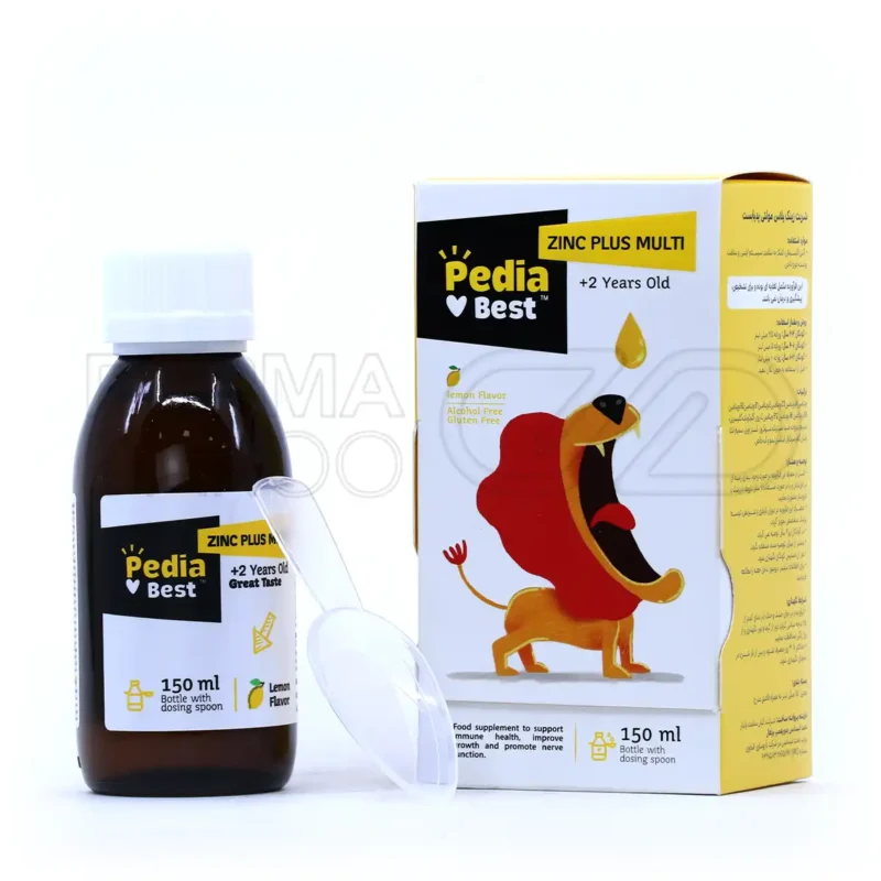 شربت زینک پلاس مولتی پدیابست مخصوص کودکان 150 میلی لیتر