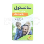 شربت مولتی سانستول، با زینک و ویتامین D3، تقویت سیستم ایمنی، کاهش خستگی، بهبود رشد ذهنی و جسمی کودکان.