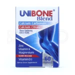 قرص یونی بن، فاقد عارضه، تقویت استخوان و مفاصل سالمندان.