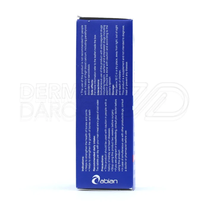 قرص یونی بن، حاوی ویتامین D۳ و K، سلامت استخوان در بارداری.