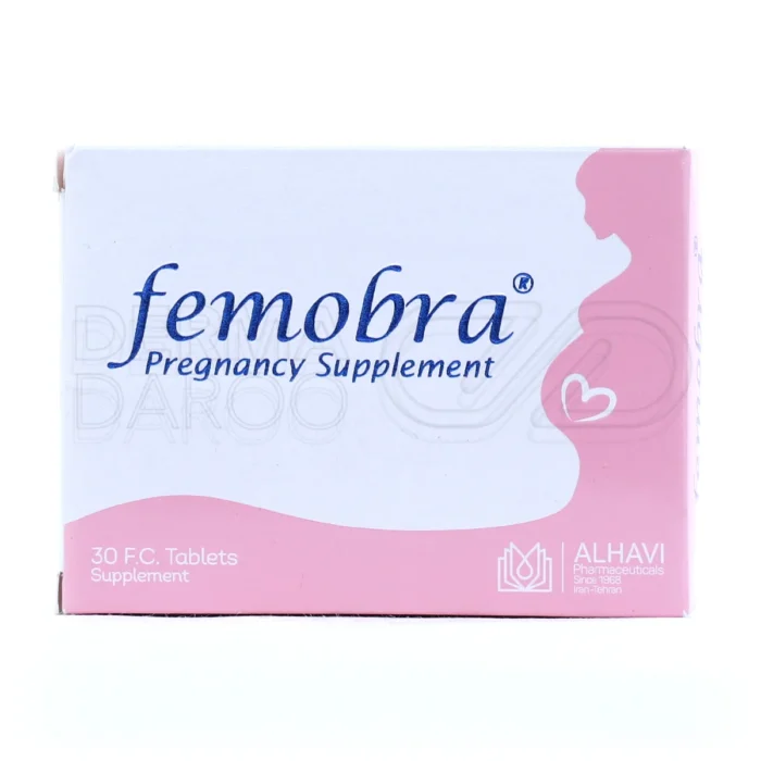 مکمل فموبرا الحاوی، حاوی ید و ویتامین B۱۲، حمایت از سلامت مادر و جنین.